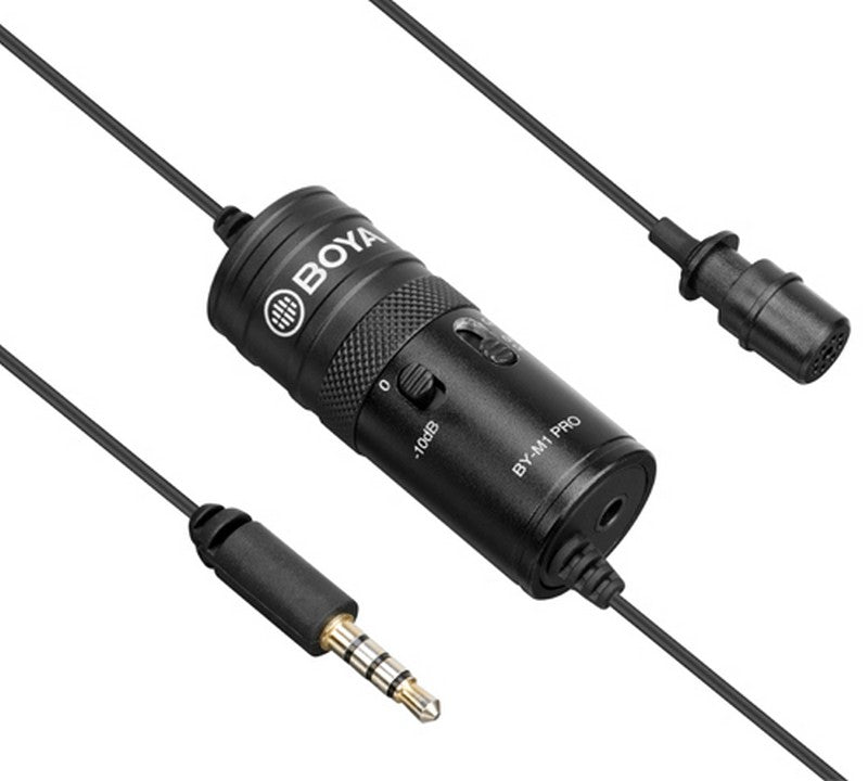 BOYA BY-M1 Pro universal lavalier microphone-compatible with PC smartphones camera audio recorders clip-on mic