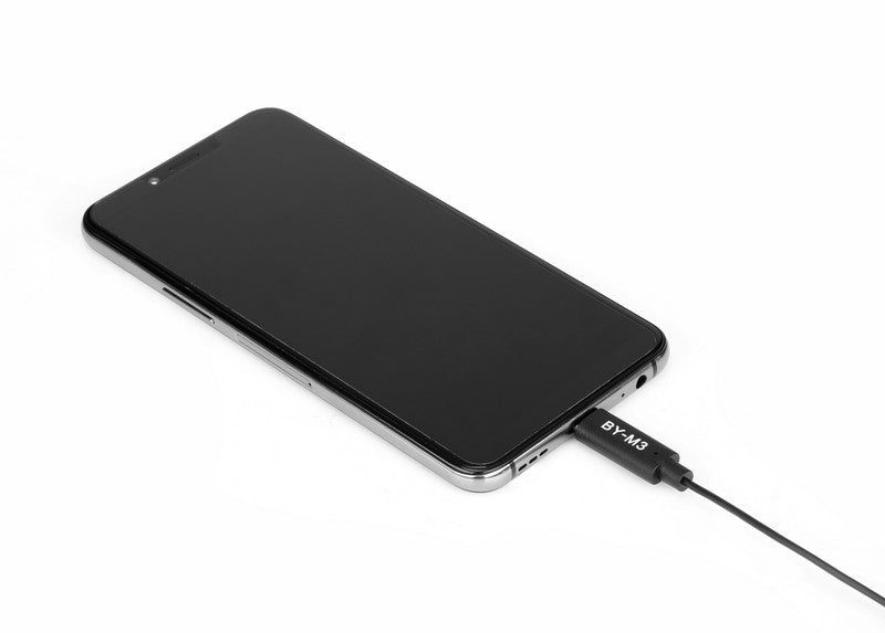 Stream Source BOYA BY-M3 Digital Lavalier Microphone for Type-C devices 6m long cables connect with android phone devices with Type-C connection port windscreen application