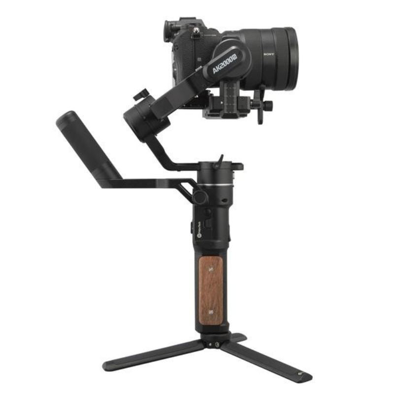 Feiyu AK2000S Gimbal Camera Stabilizer handheld three-exis for video mirrorless DSLR cameras cover right side design with camera