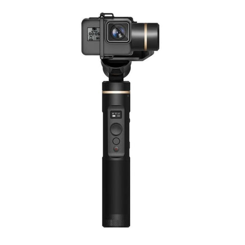 Feiyu G6 3-Axis Stabilized Handheld Gimbal for GoPro Hero 4/5/6 and Sony RX0 Cameras action cam front