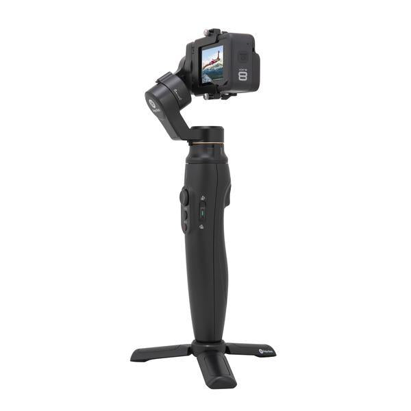 Feiyu-Vimble-2A-Extension-Action-Camera-Gimbal-stabilizer-light-app-control-front stand side view