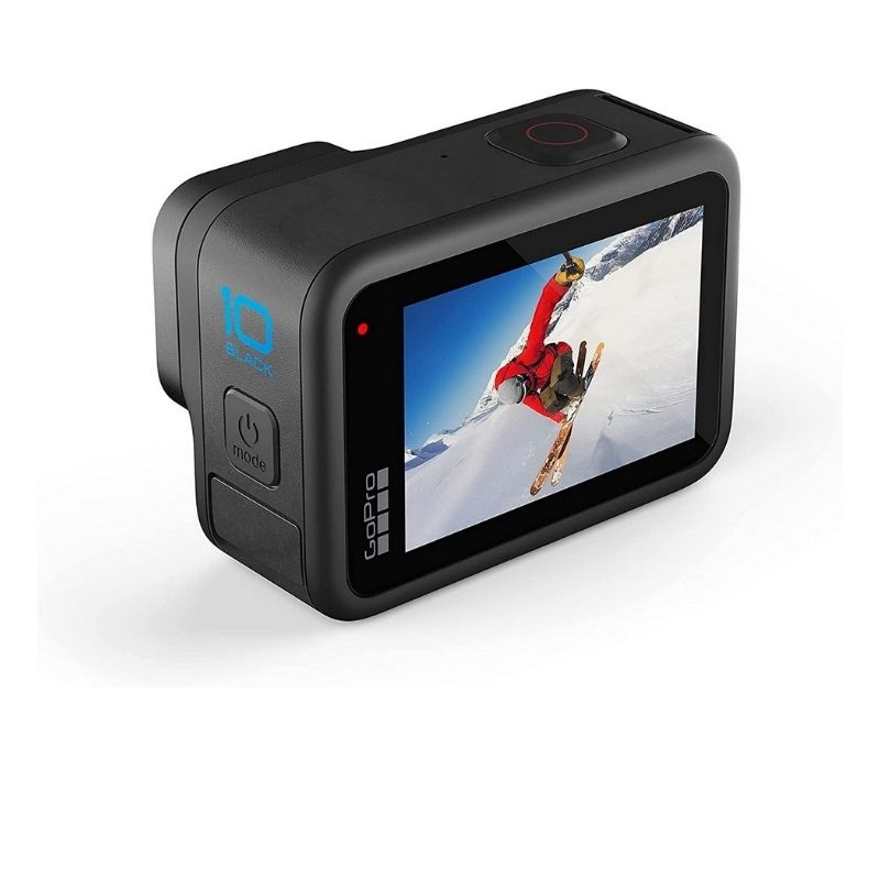 GoPro HERO10 Black - Waterproof Action Camera with Front LCD and Touch Rear Screens｜5.3K 60 Ultra HD Video｜23MP Photos｜1080p Live Streaming - side