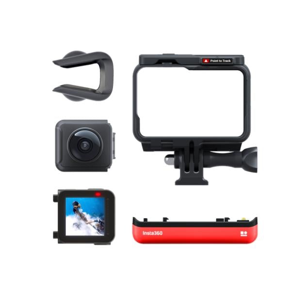 Insta360 ONE R Depth Tracking Action Camera - Shockproof, Waterproof, and Directional (1-inch sensor / dual-lens / 360 panoramic lens) - dual monitor